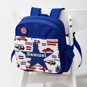 Personalised Transport Themed Rucksack