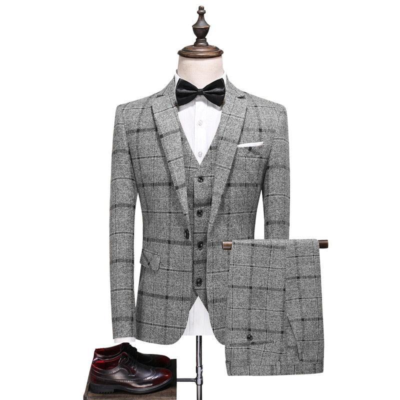 Plaid Suit - Three Piece Suit