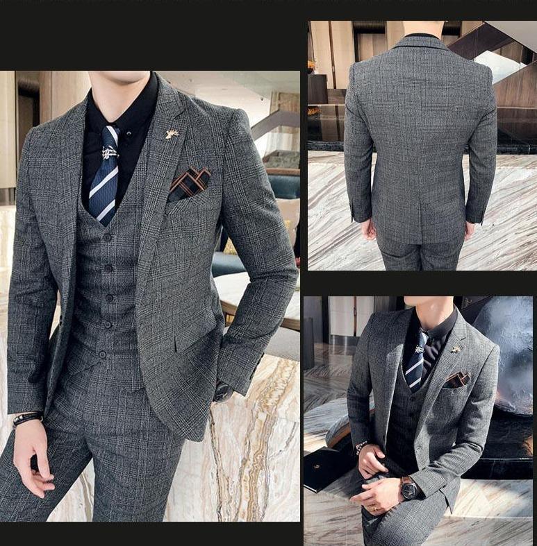 Plaid Three Piece Suit