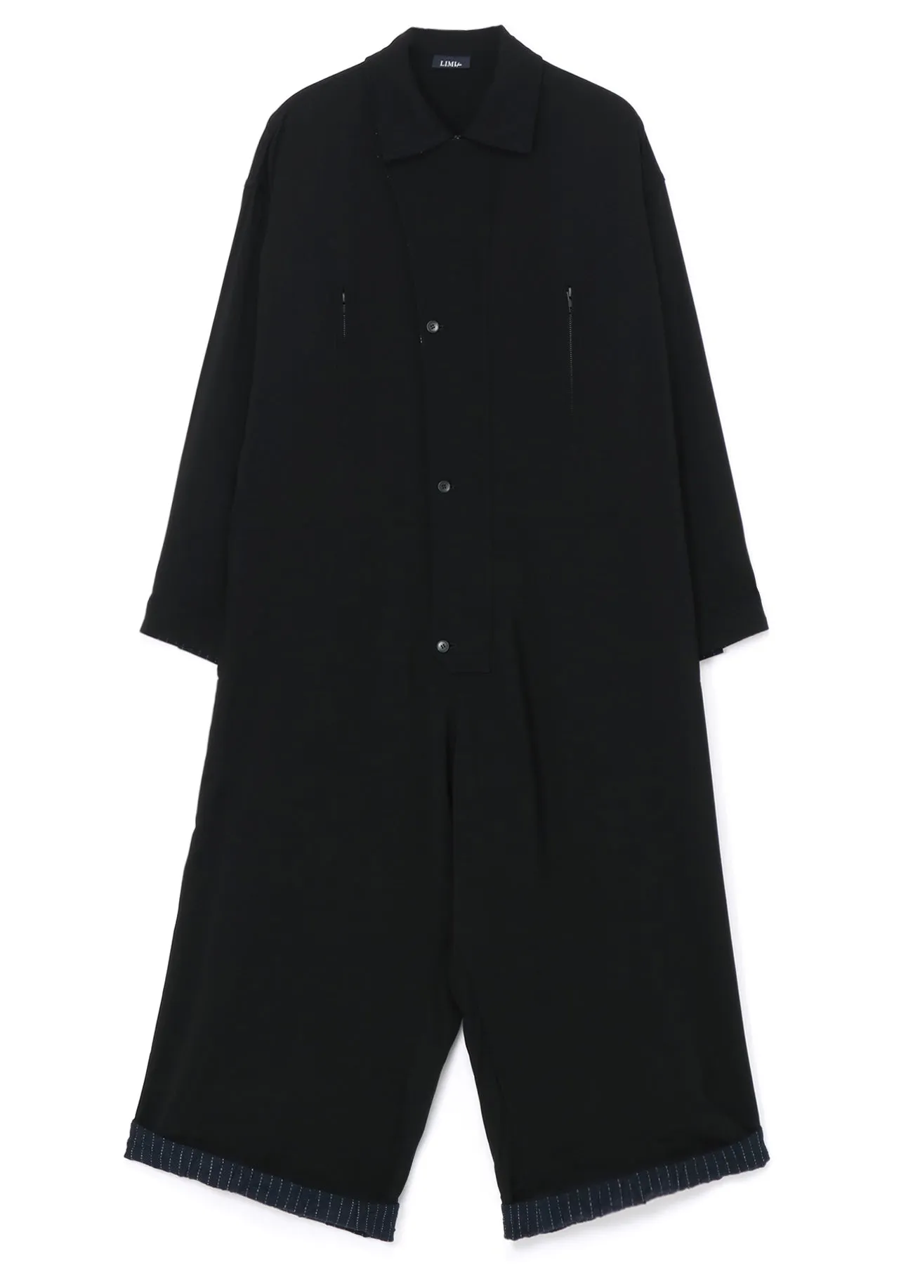 RAYON/WOOL GABARDINE JUMPSUIT