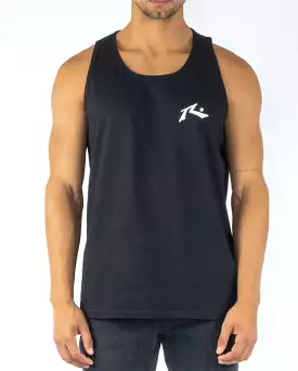 Rusty USA Base Singlet Tank BLACK