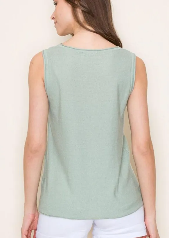 Sage Knit Tank