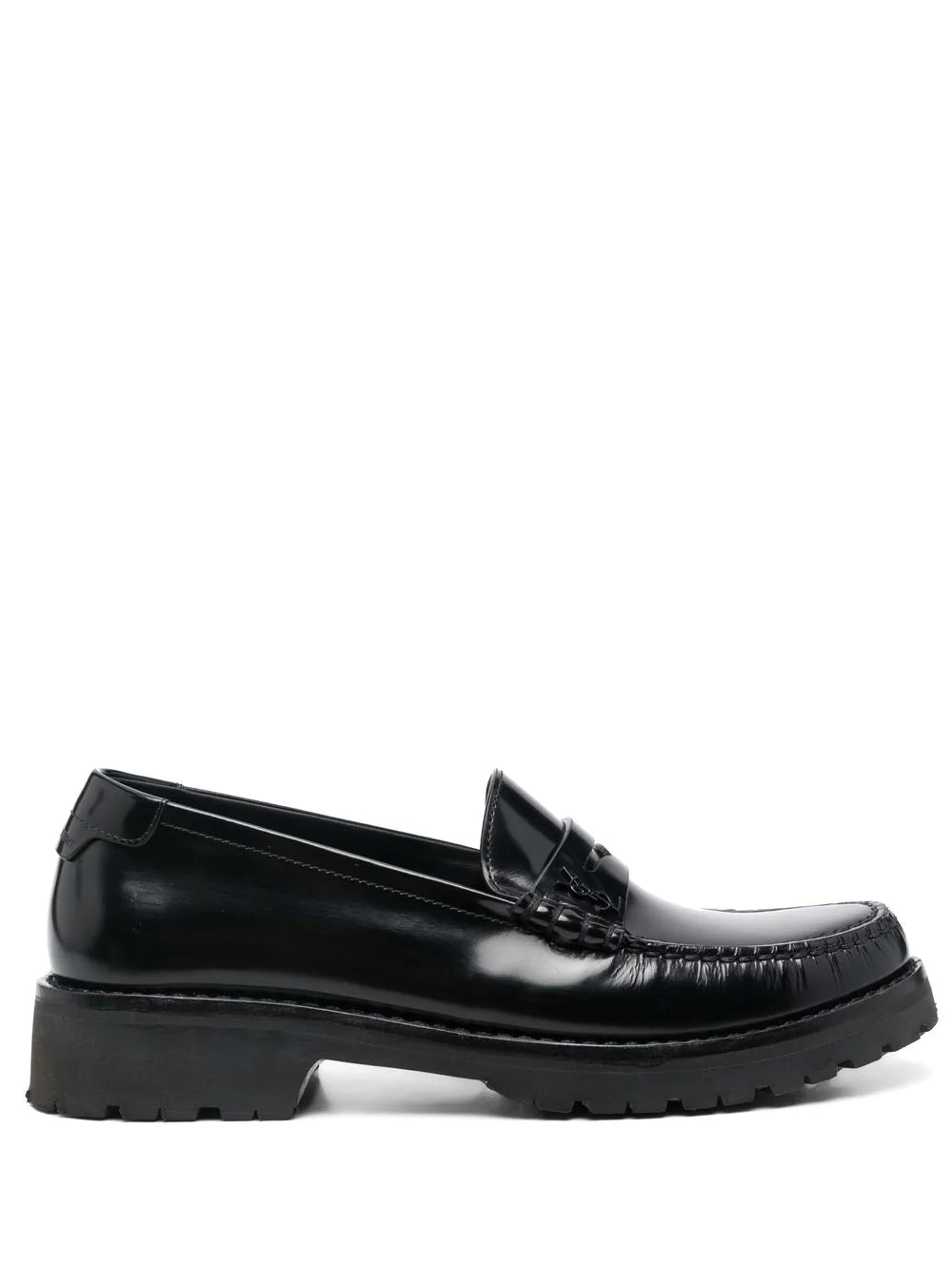 Saint Laurent Le Loafer high-shine finish flat shoes