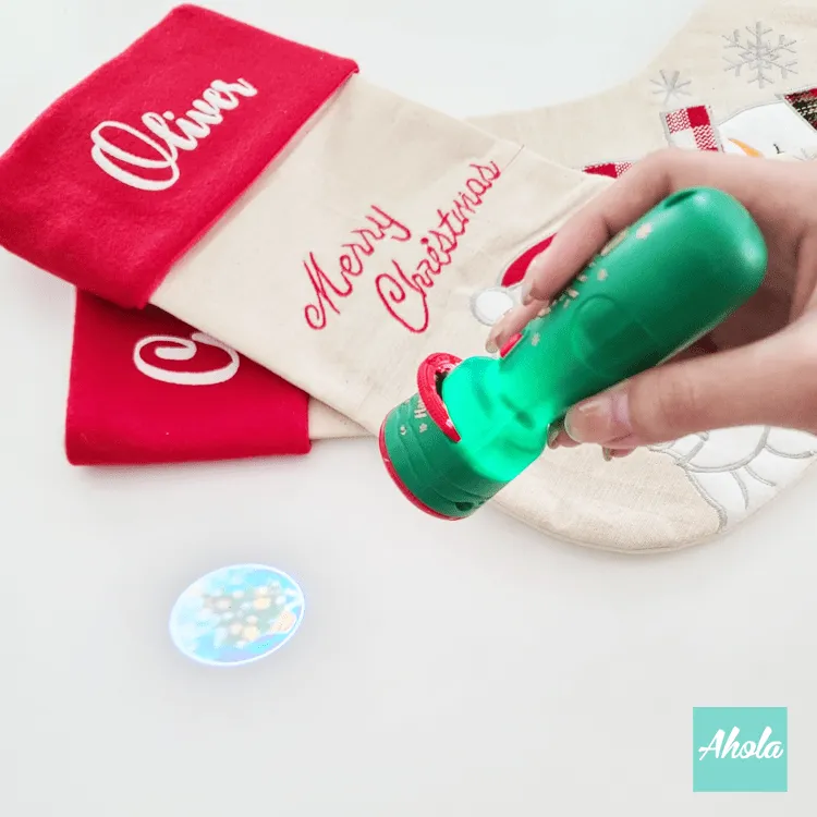 【Santa Snowman】Personalised Christmas Stocking with Accessories Set 印名可愛聖誕襪玩具飾品套裝