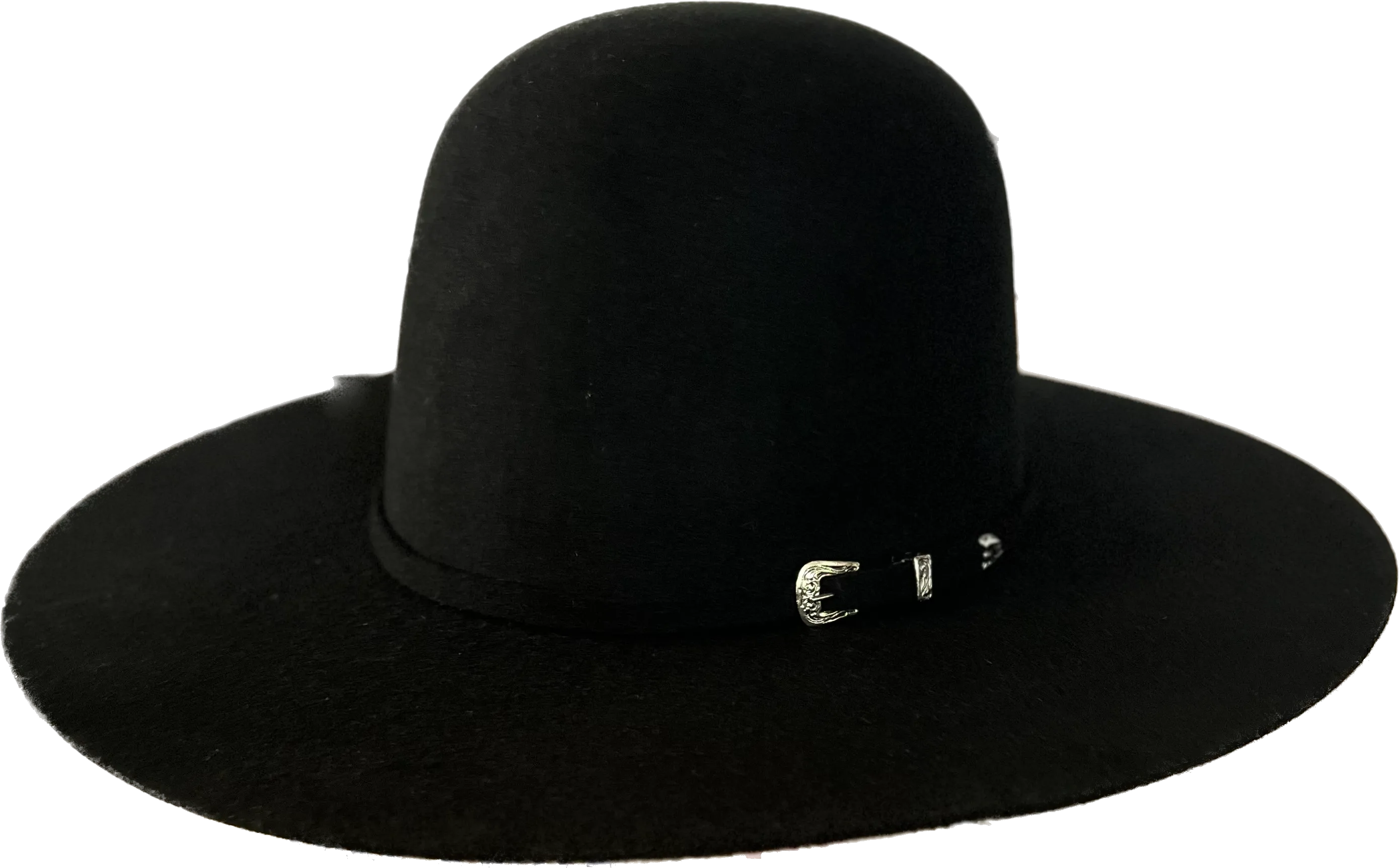 Serratelli Pure 2X Wool Felt Black Cowboy Hat