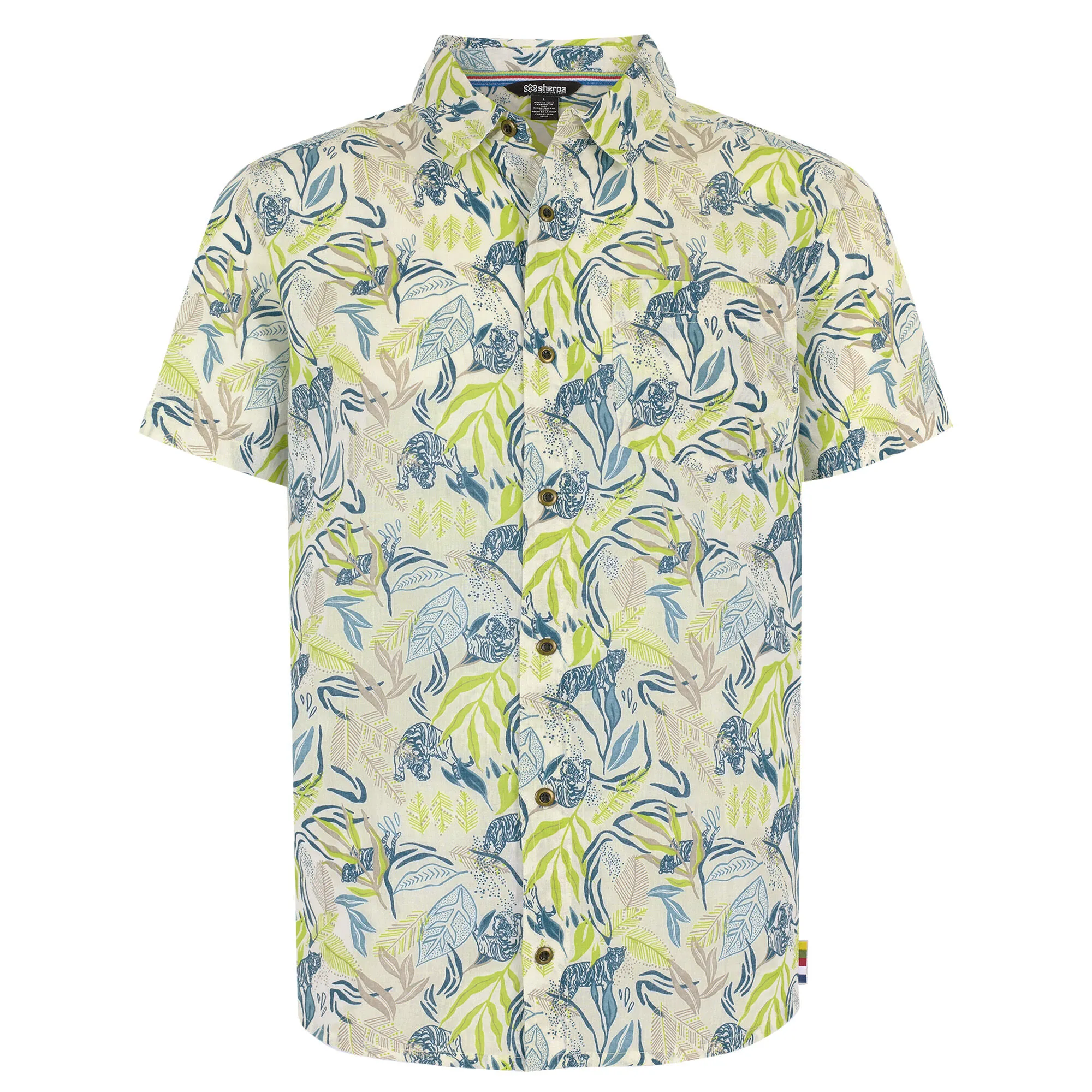 Sherpa Adventure Gear Men's Tiger Leaf Short-Sleeve Shirt