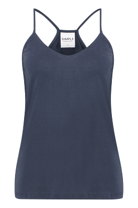 Simple Navy Tank Top - Tex