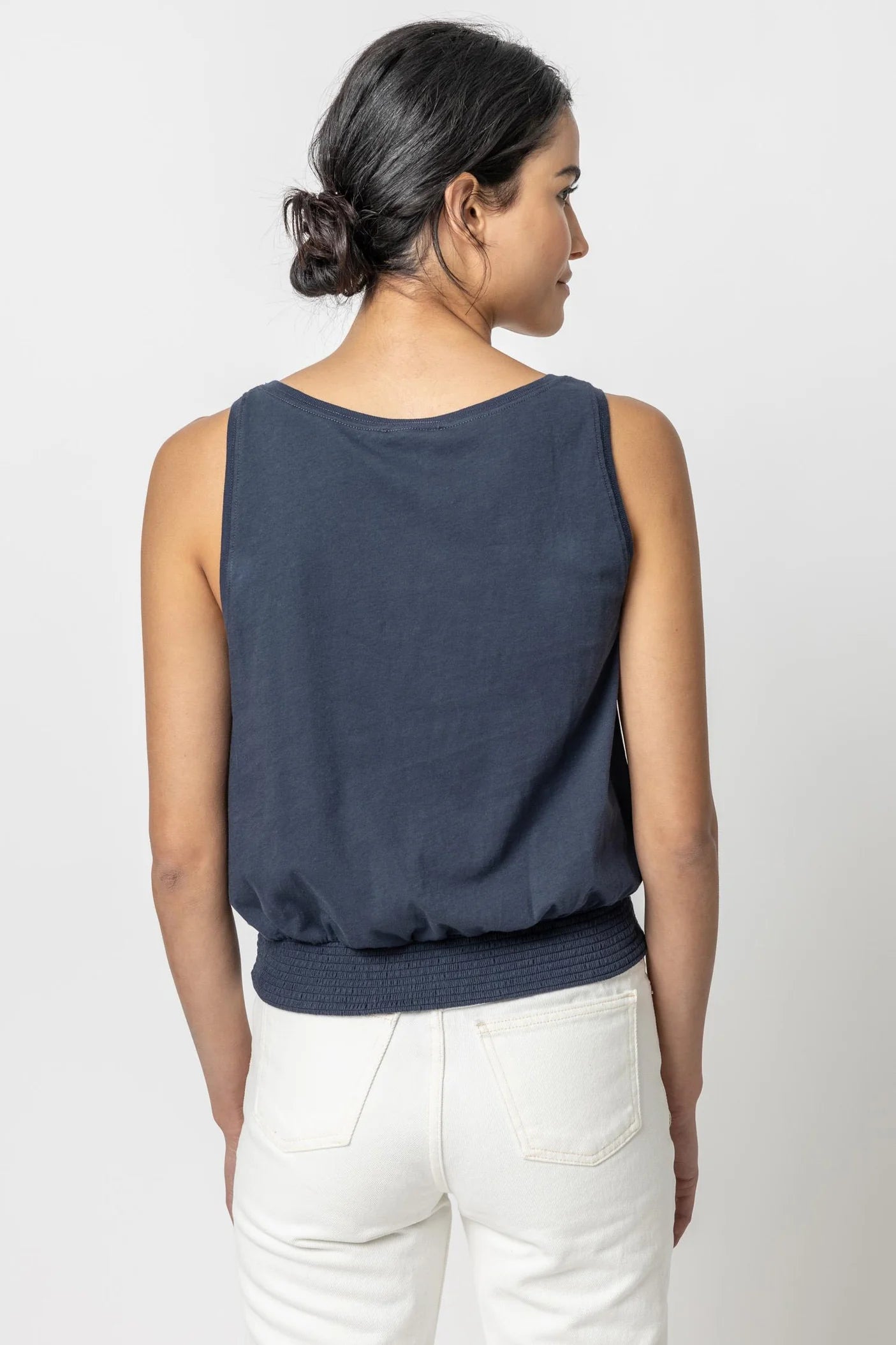 Smocked Hem Tank