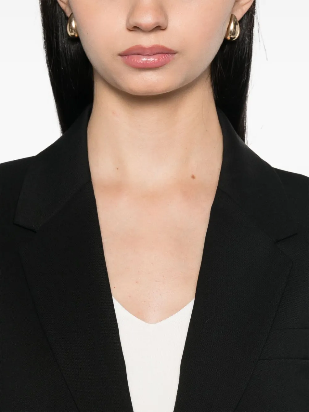 Tailoring Wool Stretch Jackie Jacket, black