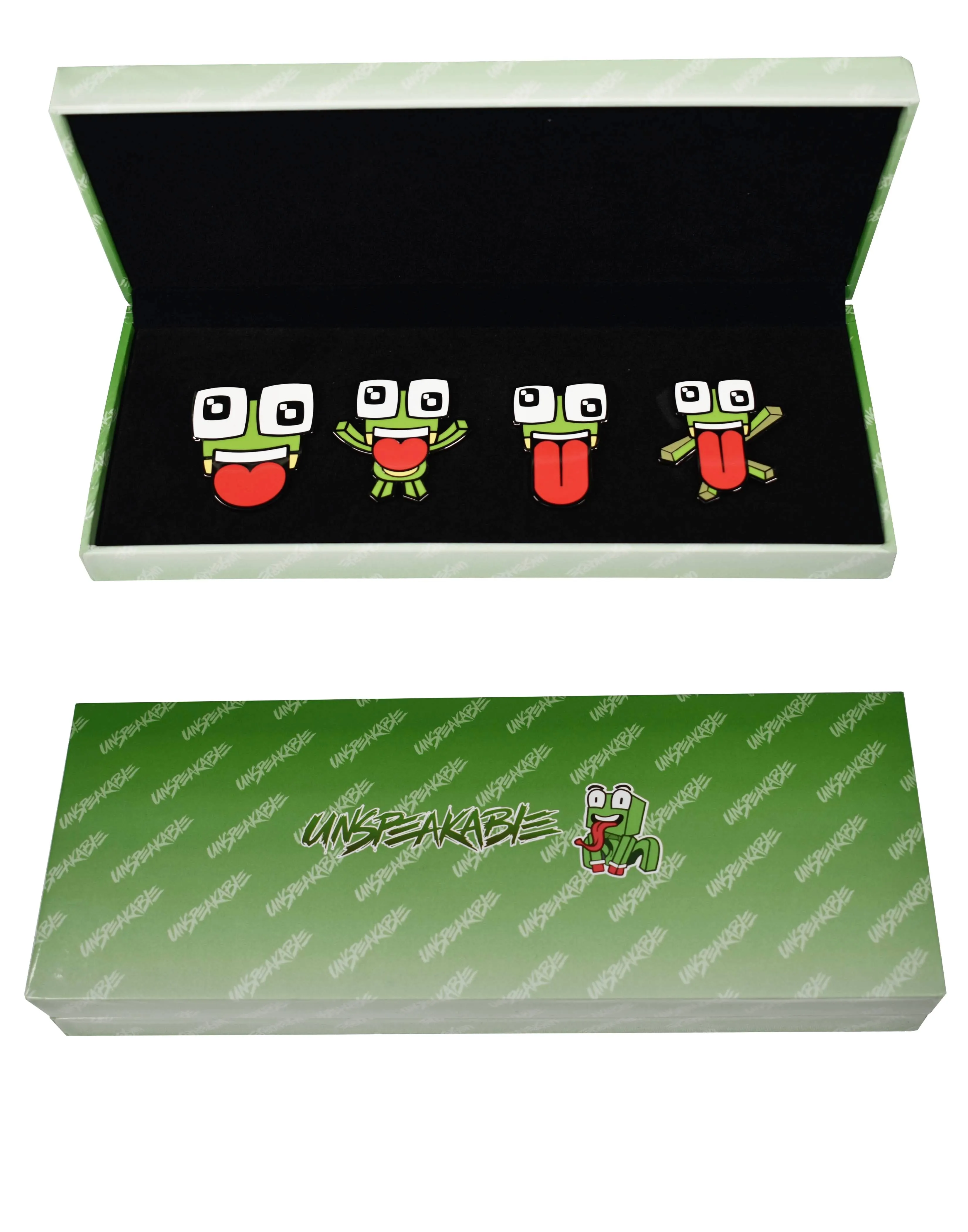 UNSPEAKABLE 4 PIECE PIN SET