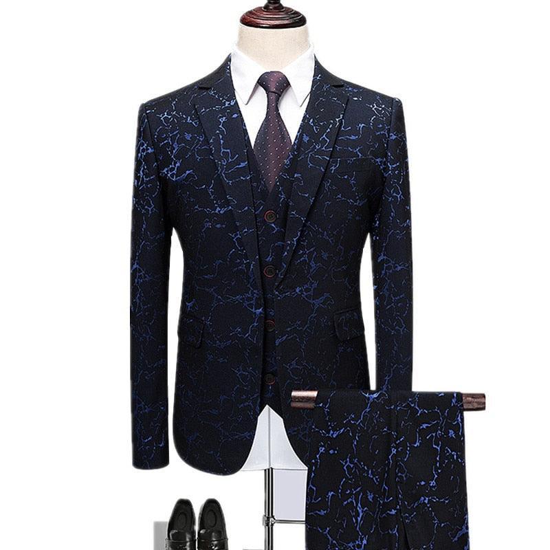 Vincenzo Luxury Galaxy 3- Piece Suit