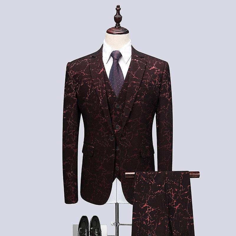 Vincenzo Luxury Galaxy 3- Piece Suit