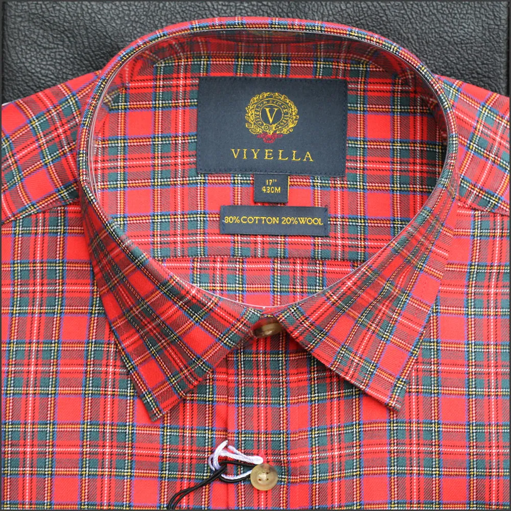 Viyella Royal Stewart Wool Blend Shirt