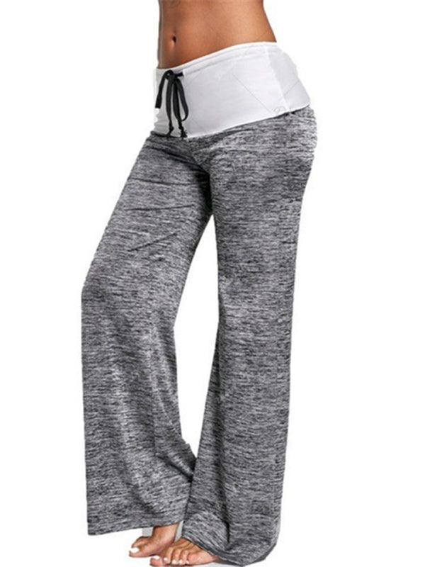 Wide-Leg Drawstring Women Yoga Pants