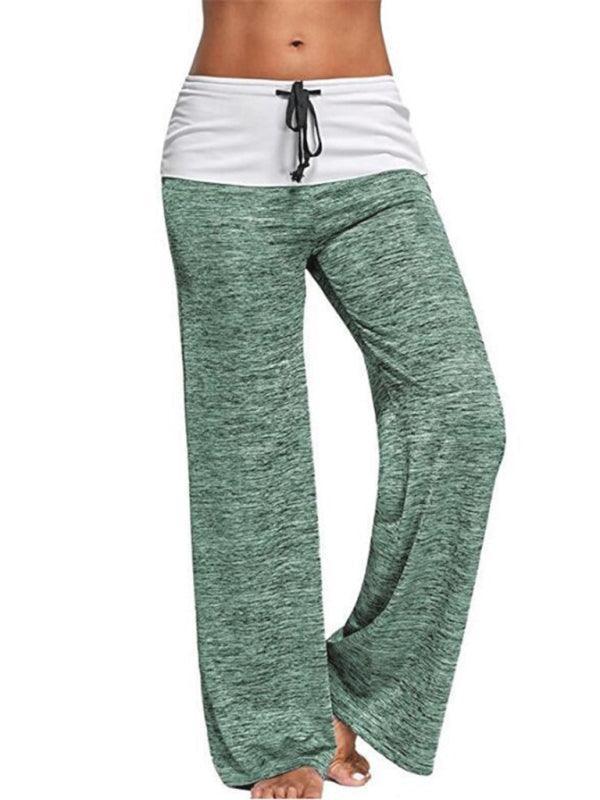 Wide-Leg Drawstring Women Yoga Pants