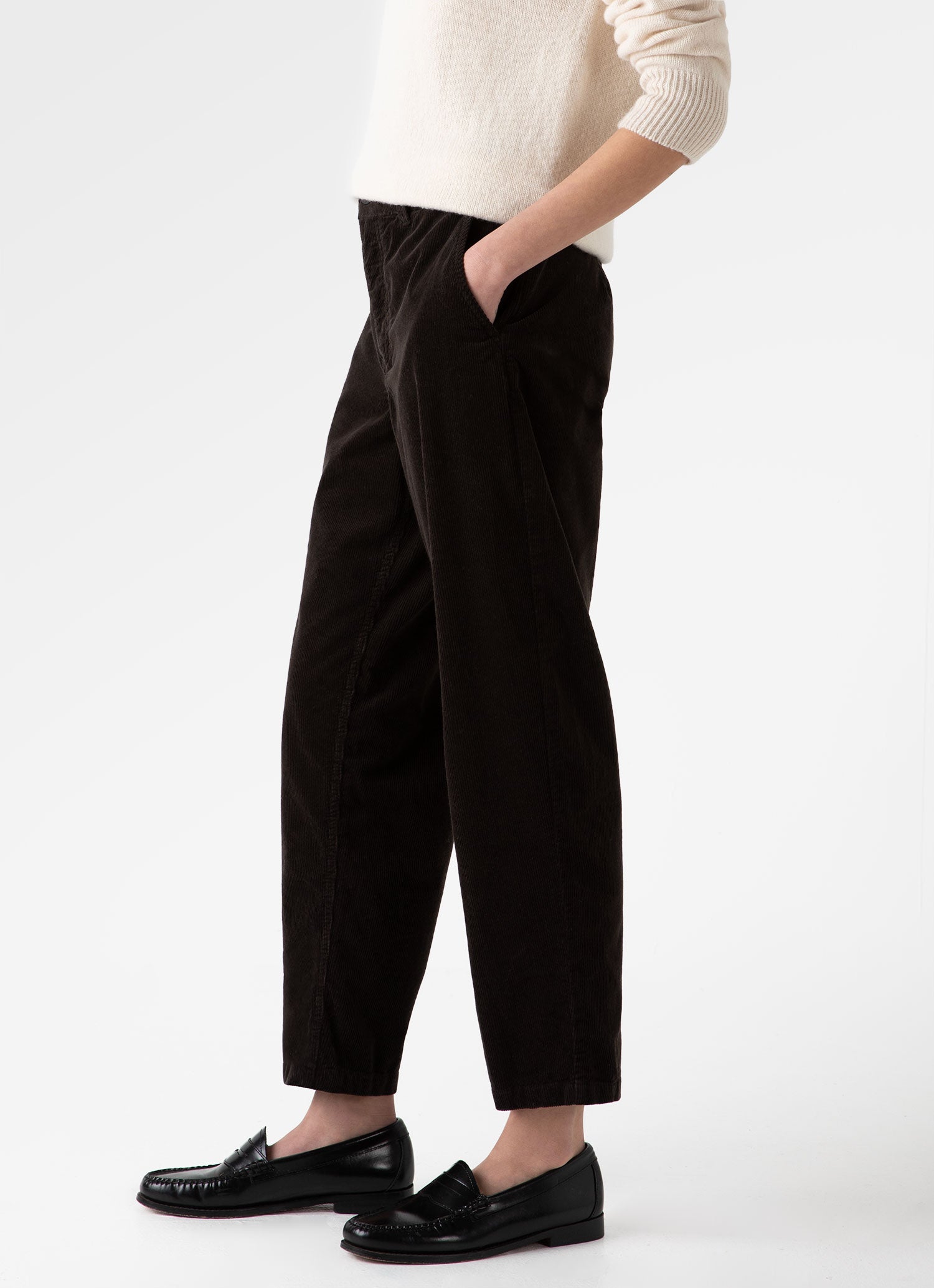 Women's Corduroy Trouser in Coffee