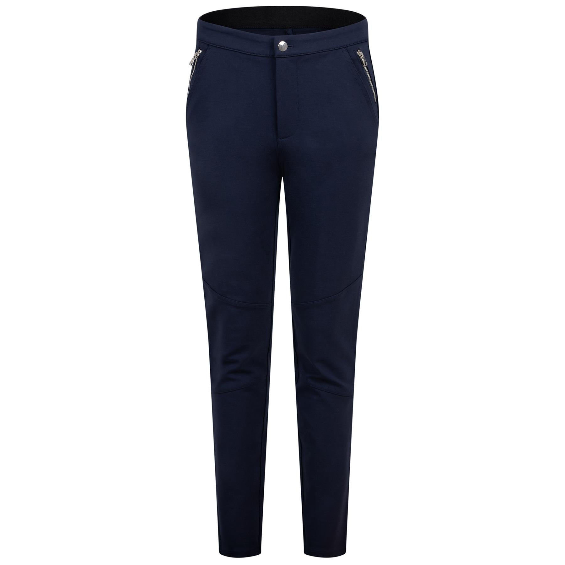 Womens Double Knit Moto Trousers Twilight Navy - SS24