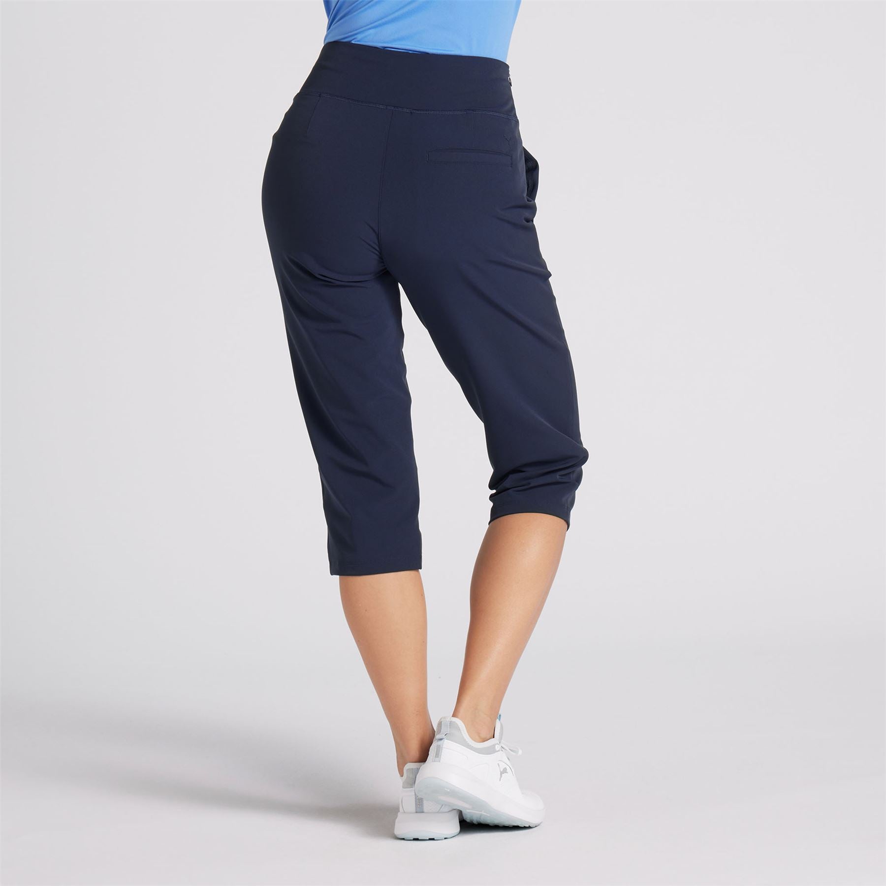 Womens Everyday Capri 3/4 Length Trousers Navy - SS24