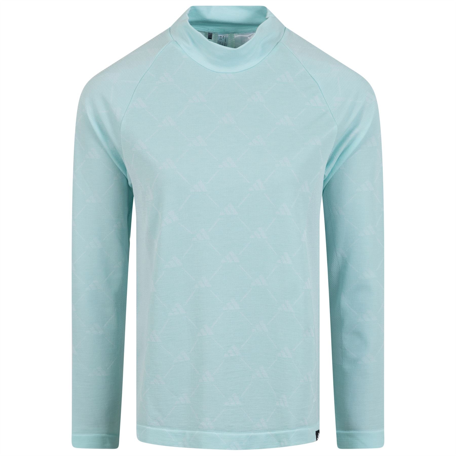 Womens Ultimate365 Tour Monogram Mock Neck Base Layer Semi Flash Aqua - W23