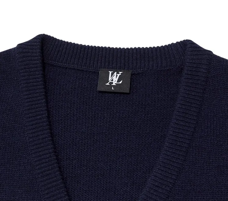 WOOALONG  |Unisex Wool Nylon Street Style Plain Oversized Logo