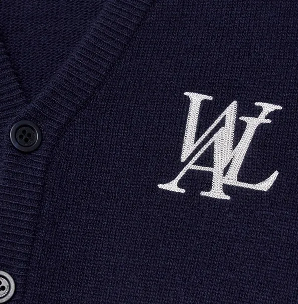 WOOALONG  |Unisex Wool Nylon Street Style Plain Oversized Logo