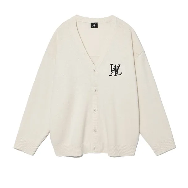 WOOALONG  |Unisex Wool Nylon Street Style Plain Oversized Logo