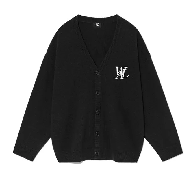 WOOALONG  |Unisex Wool Nylon Street Style Plain Oversized Logo