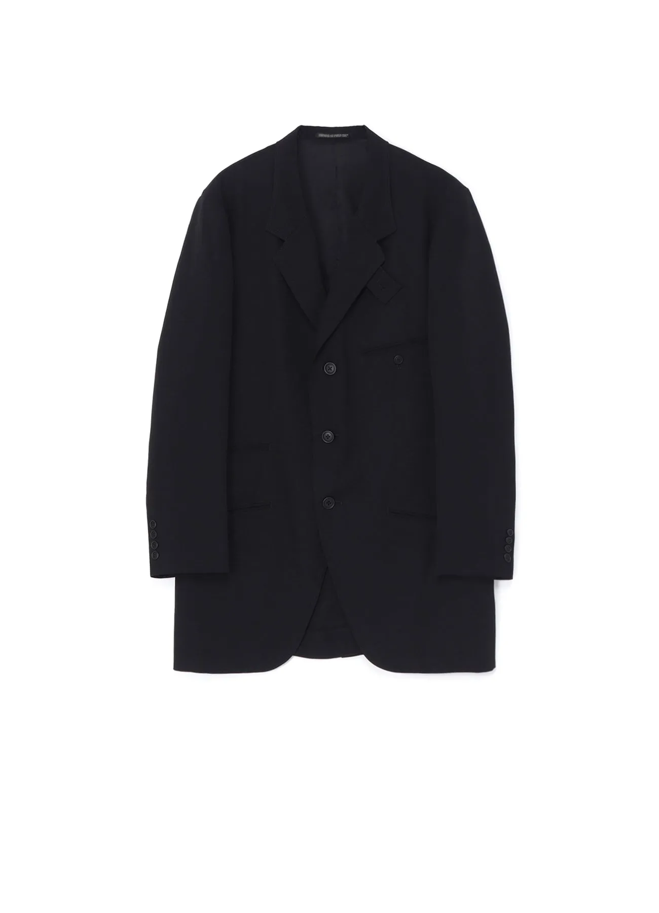 WOOL GABARDINE JACKET WITH TRIPLE STITCH