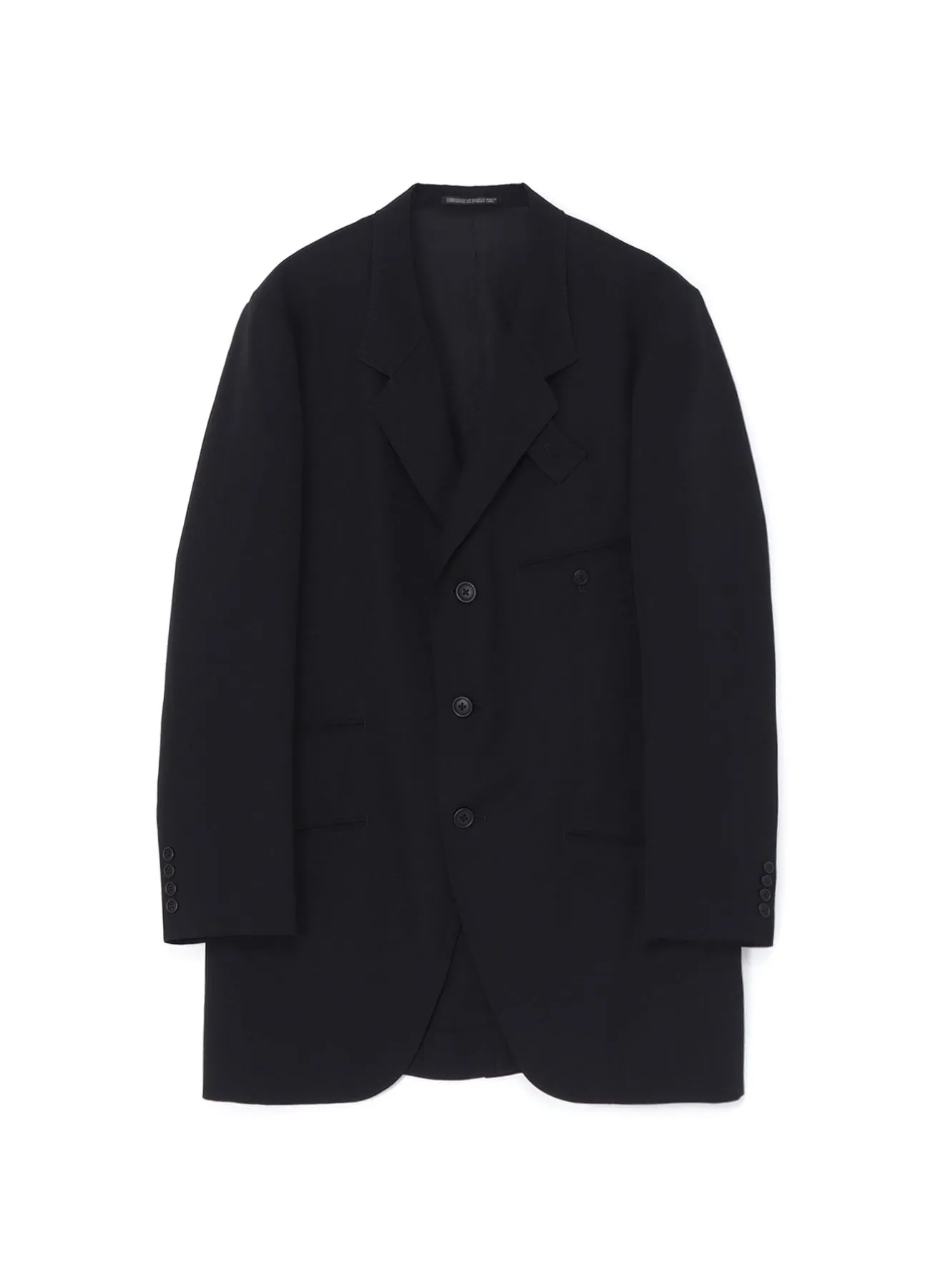 WOOL GABARDINE JACKET WITH TRIPLE STITCH