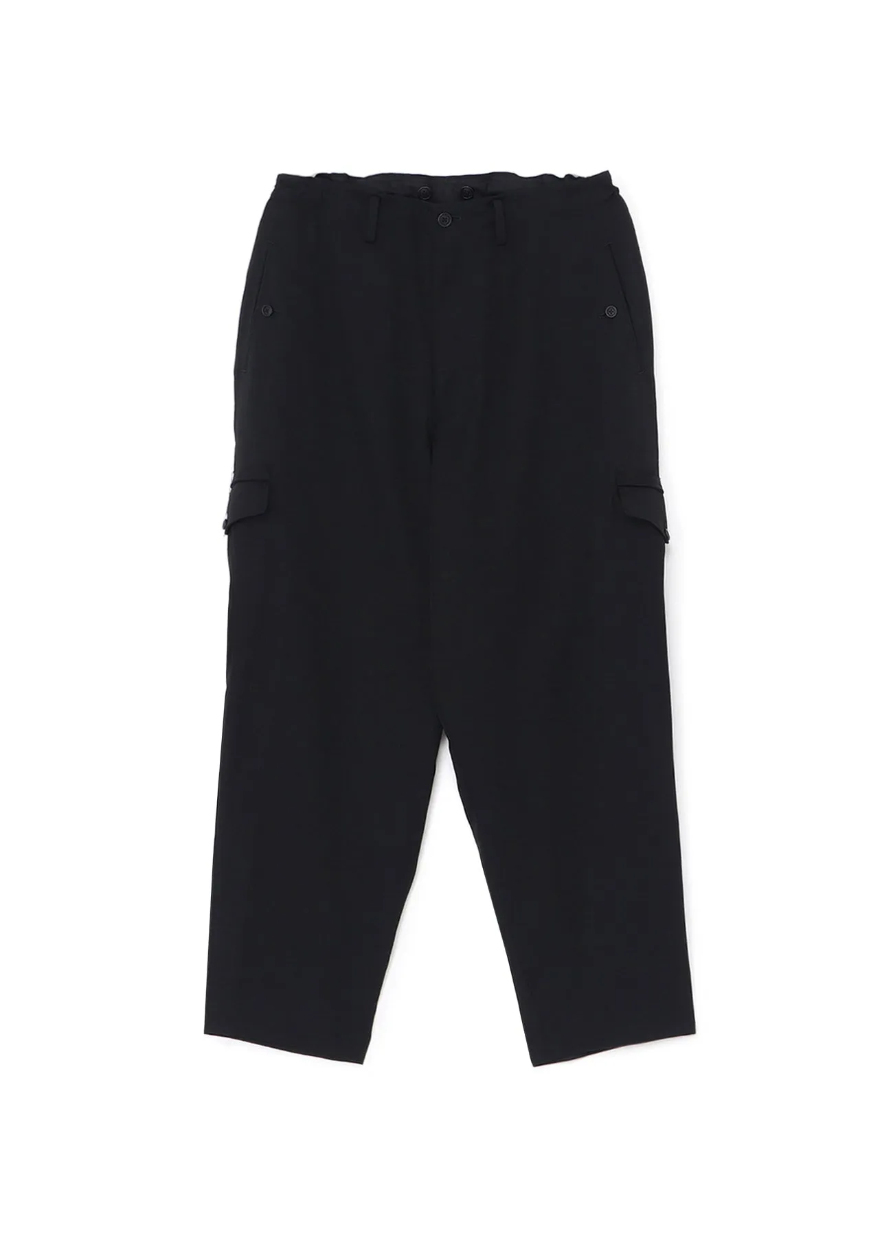 WOOL GABARDINE SUSPENDER PANTS