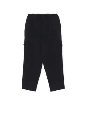 WOOL GABARDINE SUSPENDER PANTS